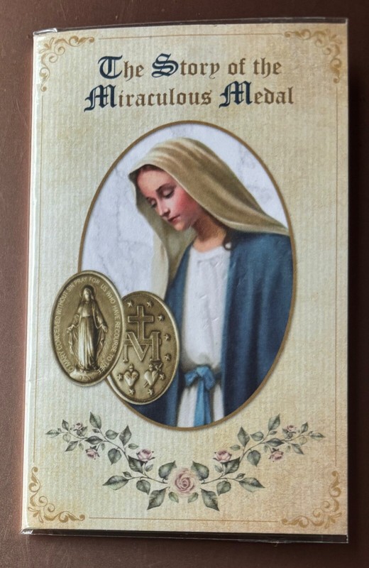 Prayer Pamphlet & Medal: The  Story of the Miraculous Medal *NEW* in Packaging
