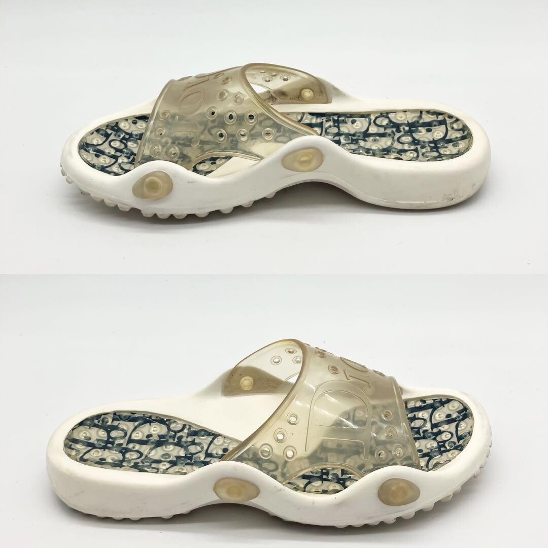 RARE Vintage Dior Monogram Rubber Sandals Size 36 | eBay
