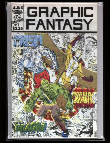 GRAPHIC FANTASY #1 & 2 - Unique! - 1st SAVAGE DRAGON - 1982 AJAX Larsen - SCARCE - Picture 1 of 9