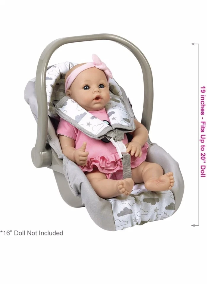 ADORA Baby Doll Car Seat - Twinkle Stars Carrier Fits Dolls Up to 20” Dolls -New - Image 2 of 4