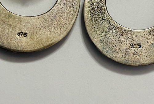 Pendientes vintage de plata de ley 925 para orejas perforadas - Imagen 9 de 11