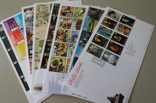 GB Fine Collection of 8 Different 1st Class Commem Pane First Day Covers FDCs