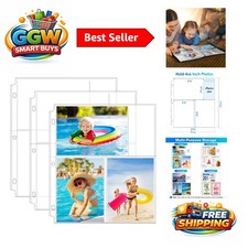 Crystal-Clear 4x6 Photo Sleeves - 180 Photos, Ideal for Binders Keepsakes
