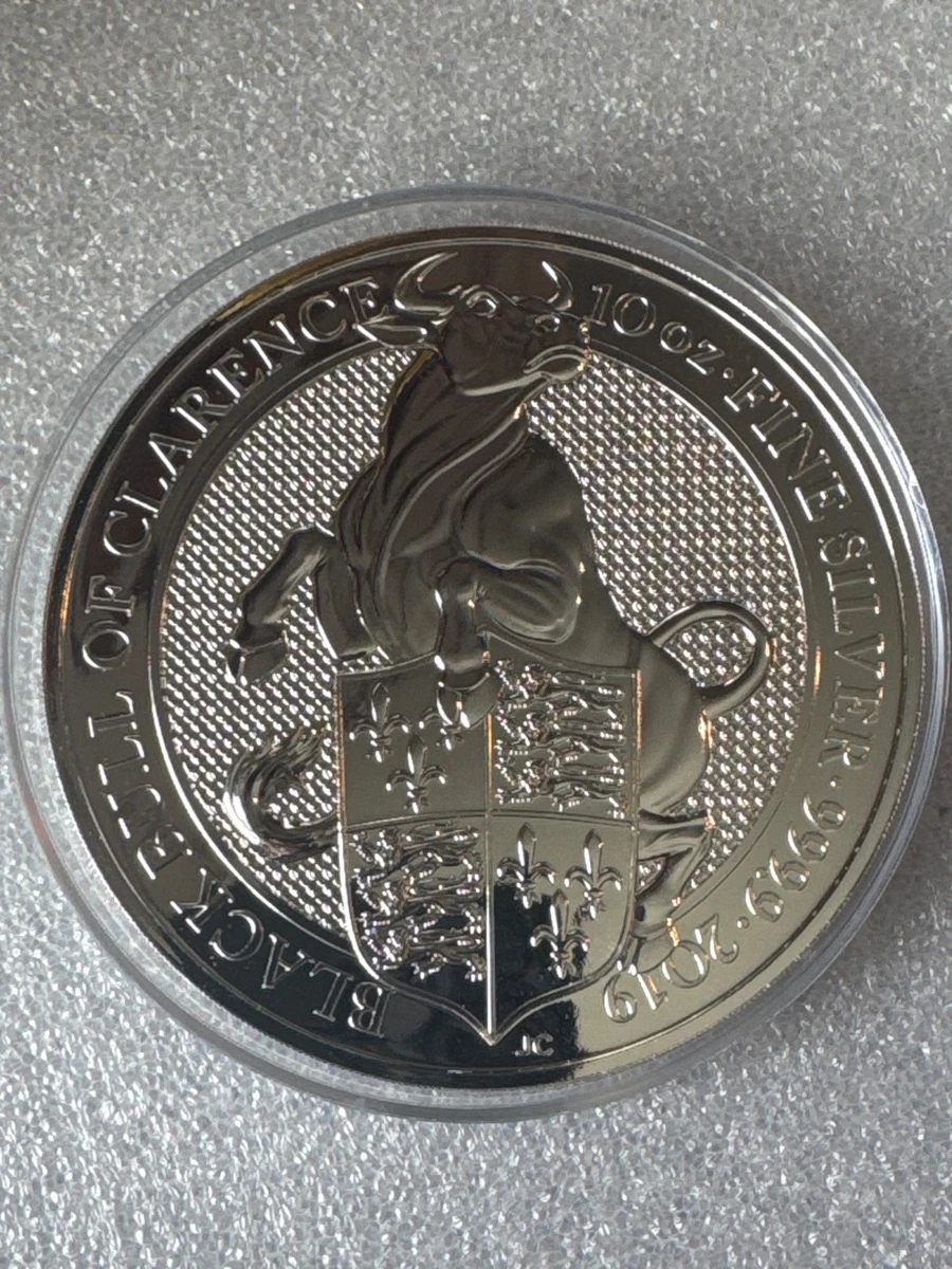 UK Queen's Beast Silver Bullion Coins 10 oz Precious Metal Content