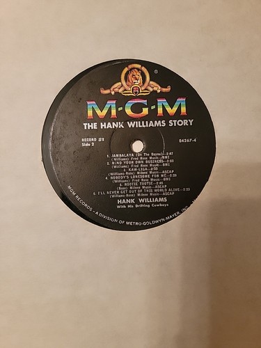 HANK WILLIAMS: The Hank Williams Story MGM 4 Record Set, Limited Edition - Picture 15 of 15