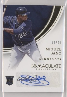 2016 Panini Immaculate Rookie 44/49 Miguel Sano #RA-MS Auto RC 00em