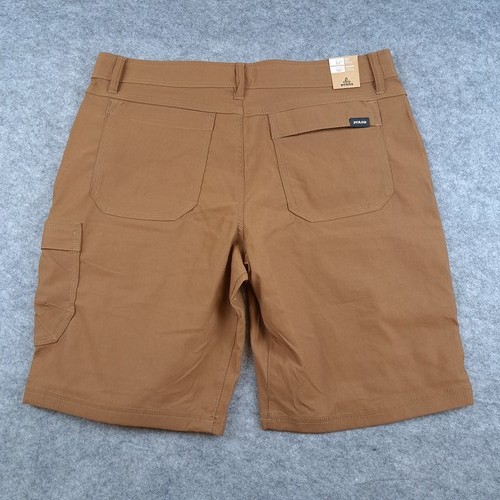 prAna Shorts Mens 32x10 Brown Zion Cargo Nylon Stretch Outdoor Hiking - Picture 5 of 13
