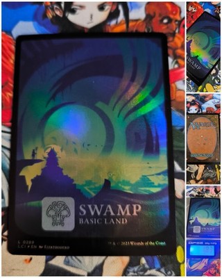 MTG Swamp   Nm Art Ixalan Adventure Land FOIL The Lost Caverns of Ixalan Og