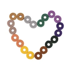 20 Pieces Assorted Color Drum Cymbal Felts Drum Felt Pads Drum Kit Cymbal Fel...