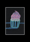ACEO/ ATC Neon Cupcake OOKA Painting — photo 7