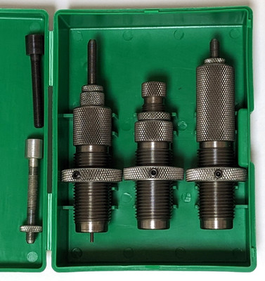 RCBS 45-70 Govt 3 Die Set #20904 + 2 Extra Seating Stems + Brass