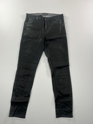 Pantalones de mezclilla 7 FOR ALL HUMANITY THE SKINNY - W28 L28 - negros - excelente estado - para mujer