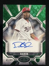 2025 Topps Tier One Breakout Darren Baker Rookie Nationals Auto /49