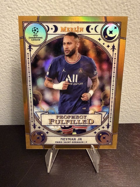 2021-22 Topps Merlin Chrome UEFA - Neymar Jr. Prophecy Fulfilled Gold /50