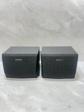 Vintage 1990s Sony SS-SR99 Speakers Pair of Black Wired Speakers 17 x 16 x 13cm