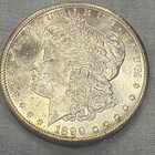 1890 Morgan Silver Dollar $1 90% Silver Business Strike Philadelphia KM#110 — photo 1