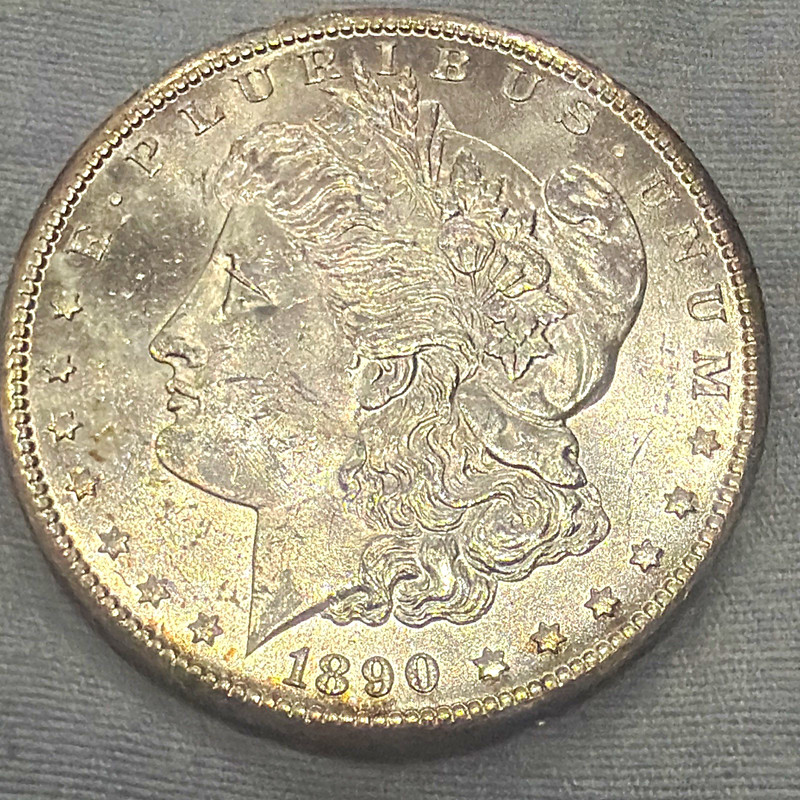 1890 Morgan Silver Dollar $1 90% Silver Business Strike Philadelphia KM#110