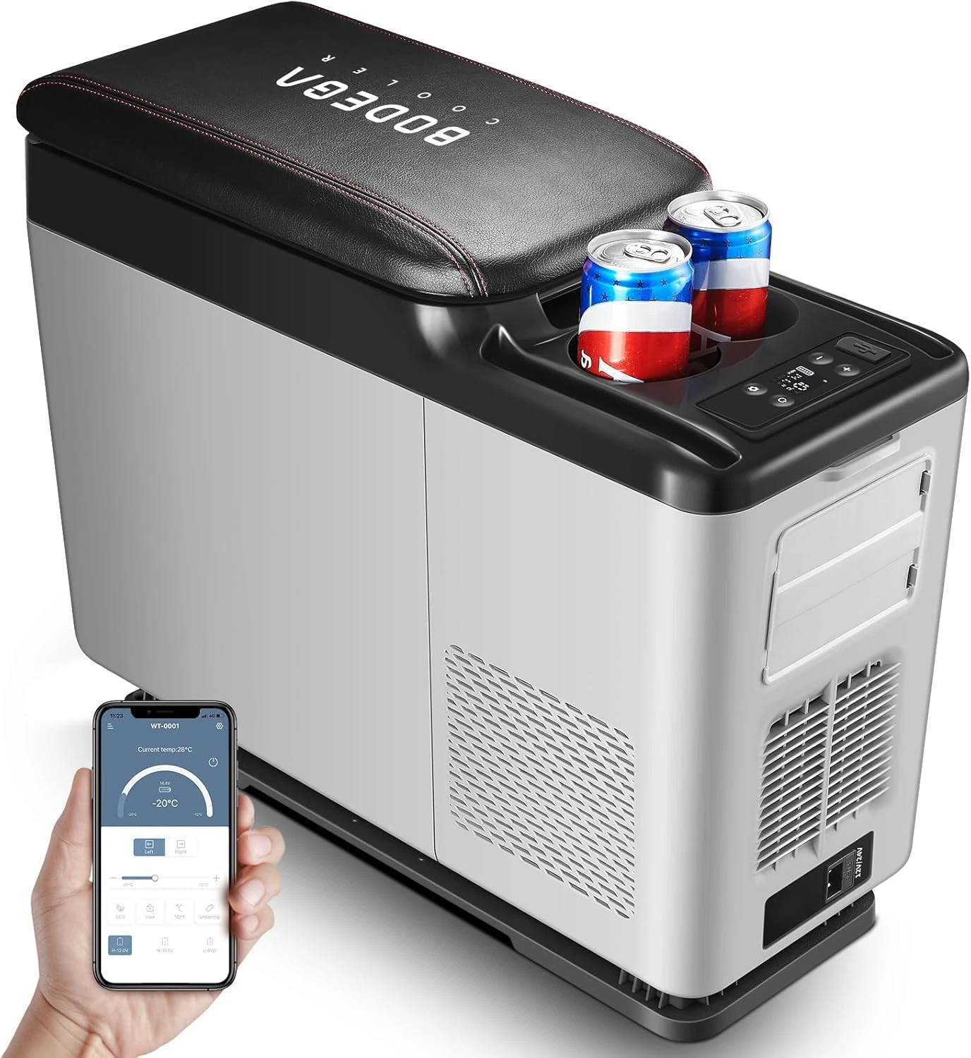 Portable 12V Car Refrigerator, 16 Quart Cooler for Camping & Travel
Opens in a new window or tab