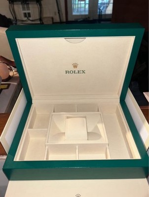 Rolex Oyster XL Watch Box Case Set Green Wave Lid Ref 39143 New