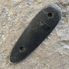 Vintage Remington Rifle Aluminum Buttplate Logo Full Checkered B89980