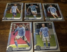 New York City FC 2025 TOPPS Chrome MLS TEAM SET cards from Current Roster