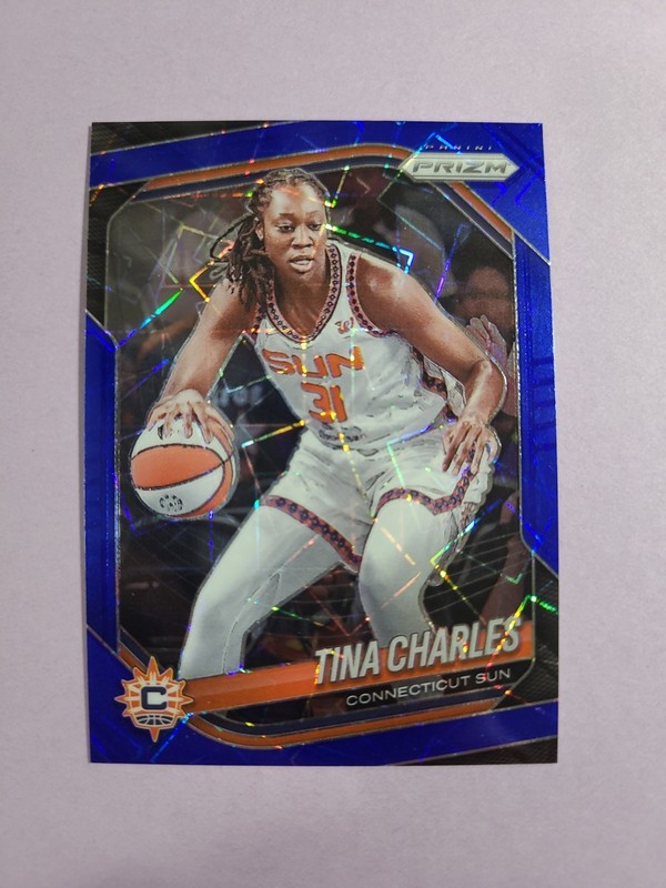 Tina Charles 2025 Panini Prizm Blue Velocity WNBA Basketball Card # 3 K3970