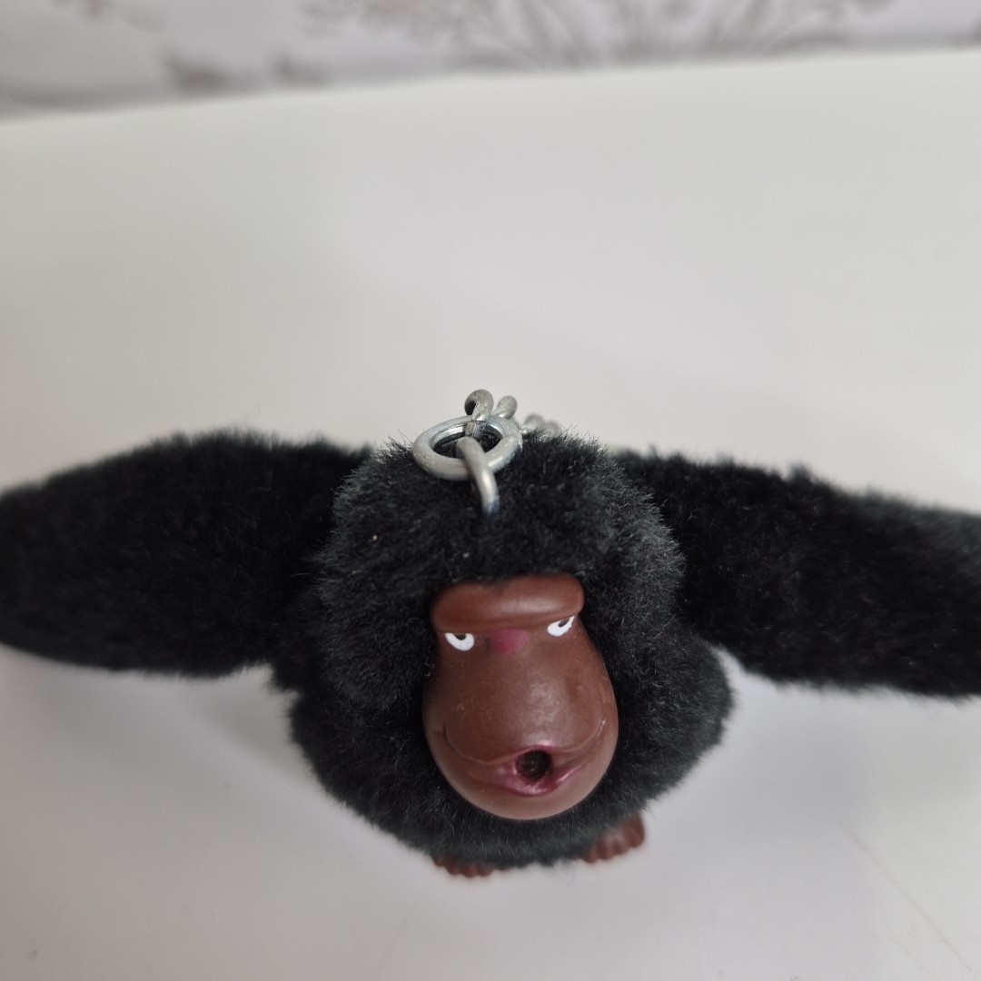Kipling Monkey Gorilla Black Keychain Keyring Bag… - image 2