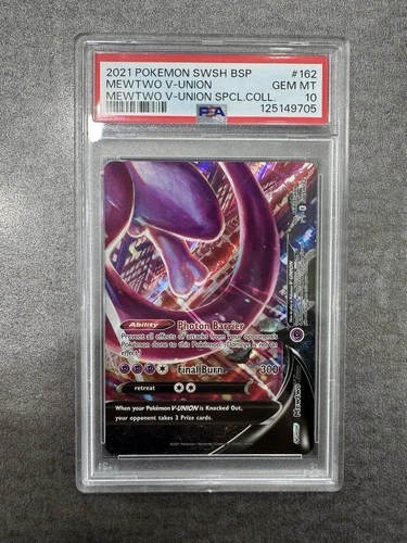 Mewtwo V-Union Set SWSH162 Pokemon Mint 2021 PSA 10