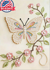 Butterfly Pearl Diamond Painting Kits for Adults,5D Diamond Art Pearl Kits