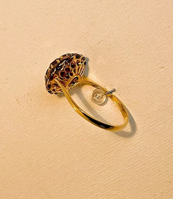 Ring Gold 585 Granat Liebhaberstück - Bild 1 von 3