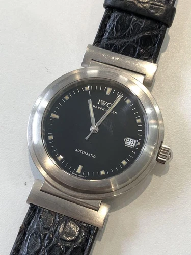 IWC Da Vinci Automatic Watch 36mm Black Dial Stainless Steel Used