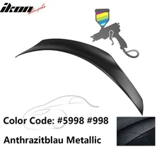 Fits 15-21 Benz W205 C-Class 4Dr Sedan PSM Style Trunk Spoiler ABS Painted #5998