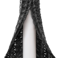 20ft 1/4 Inch Cable Sleeve Cord Wrap Wire Protector Tubing Black