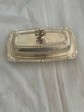 Vintage F.B. Rogers Co #1095 Silver Plate  Butter Dish with Lid-Vintage