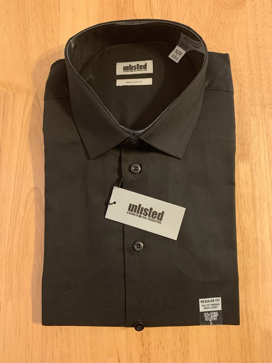 Kenneth Cole Black Solid Dress Shirts for Men for sale | eBay