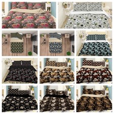 3D Tropical Floral Leaves Pattern Colorful Quilt Cover Duvet Cover Comforter set
