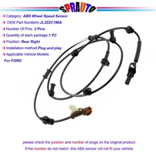 ABS Wheel Speed Sensor Rear Passenger Right For Ford F-150 2018-2019 JL3Z2C190A