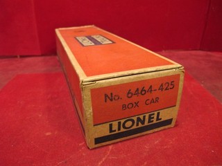 ORIGINAL EMPTY BOX FOR LIONEL 6464 425 BOXCAR