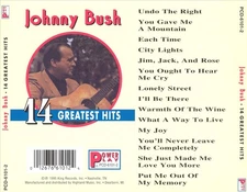 JOHNNY BUSH - 14 GREATEST HITS NEW CD
