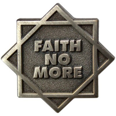 FAITH NO MORE METALL PIN # 1 WE CARE A LOT LOGO ANSTECKER BADGE BUTTON 2,5x2,5cm