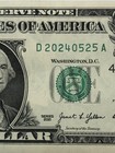 May 25 2024 Bday/Anniversary Crisp 2021 Fancy Serial Circulated $1 Dollar Note — photo 1