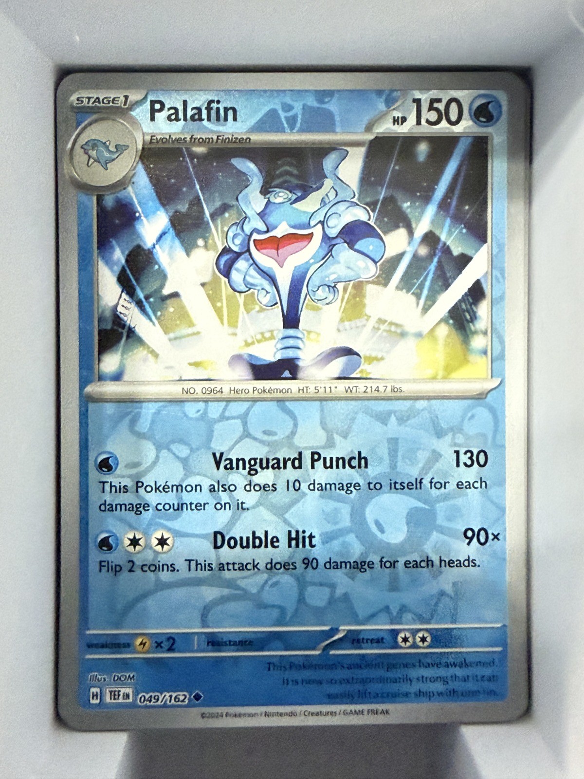 Palafin Reverse Holo Uncommon SV05: Temporal Forces 049/162 NM