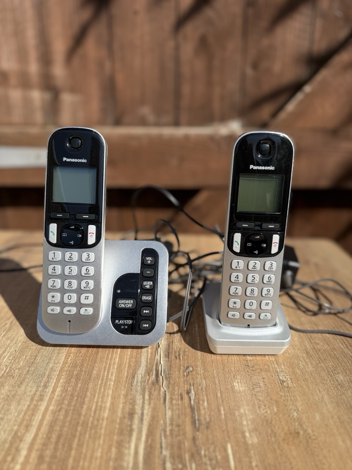 Panasonic Cordless Phone Set – Twin Handsets with Answer Machine & Base
