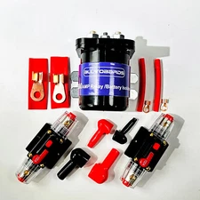 200 AMP High Current Power Battery Isolator And Mobile Audio Relay Kit Car Audio