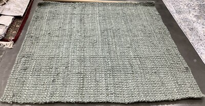 GREEN / GREY 5'-0'' x 5'-0'' Broken Thread Rug Reduced Price 1172678769 NF730B-5SQ