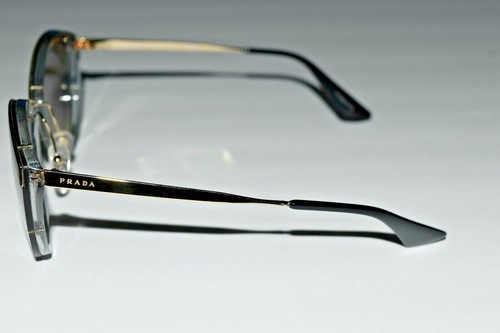 Gafas de sol Prada auténticas ojo de gato negro degradado dorado SPR07U U43-5O0 64-14-140 - Imagen 4 de 4