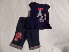 NWT 6-12 GYMBOREE PARISIAN AFTERNOON RV 55 TOP  CAPRIS