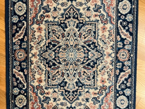 Karastan Blue Heriz 748 ~ 2' 2" X 4' 10" Wool Rug - Picture 4 of 9
