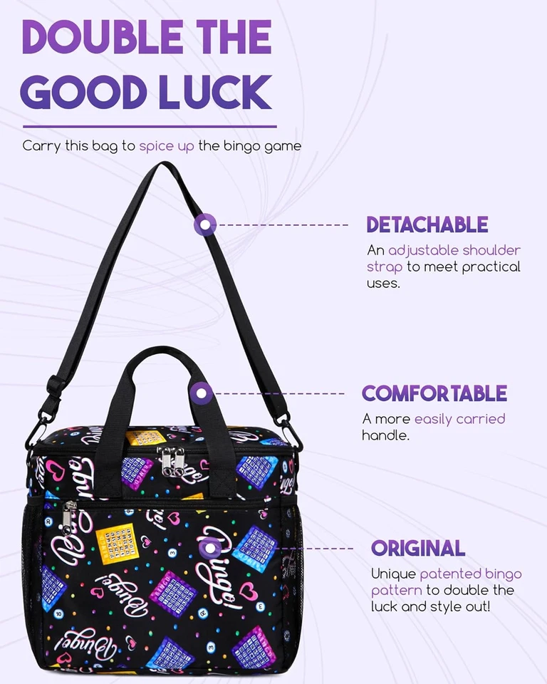 Bingo Dauber Bolsa Juegos Accesorios Cosas Bolso Set Suministros Almacenamiento Organizador Foto 3 de 4