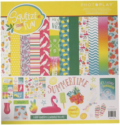 PHOTOPLAY PAPER COMPANY COLLECTION PACK SQUEEZE IN SOME SUMMER FUN-792436593255